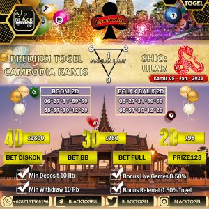 Prediksi Togel Cambodia Kamis