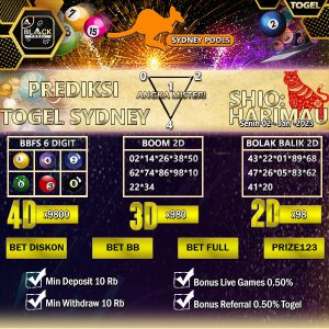 Prediksi Togel Sydney